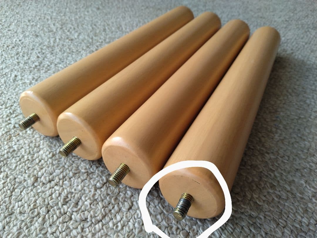 【美品】MUJI/無印良品 オーク材こたつ/ラウンド正方形/22年製座卓テーブル