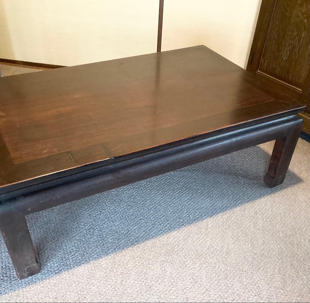 アンティーク家具・紫檀 唐木 ローテーブル