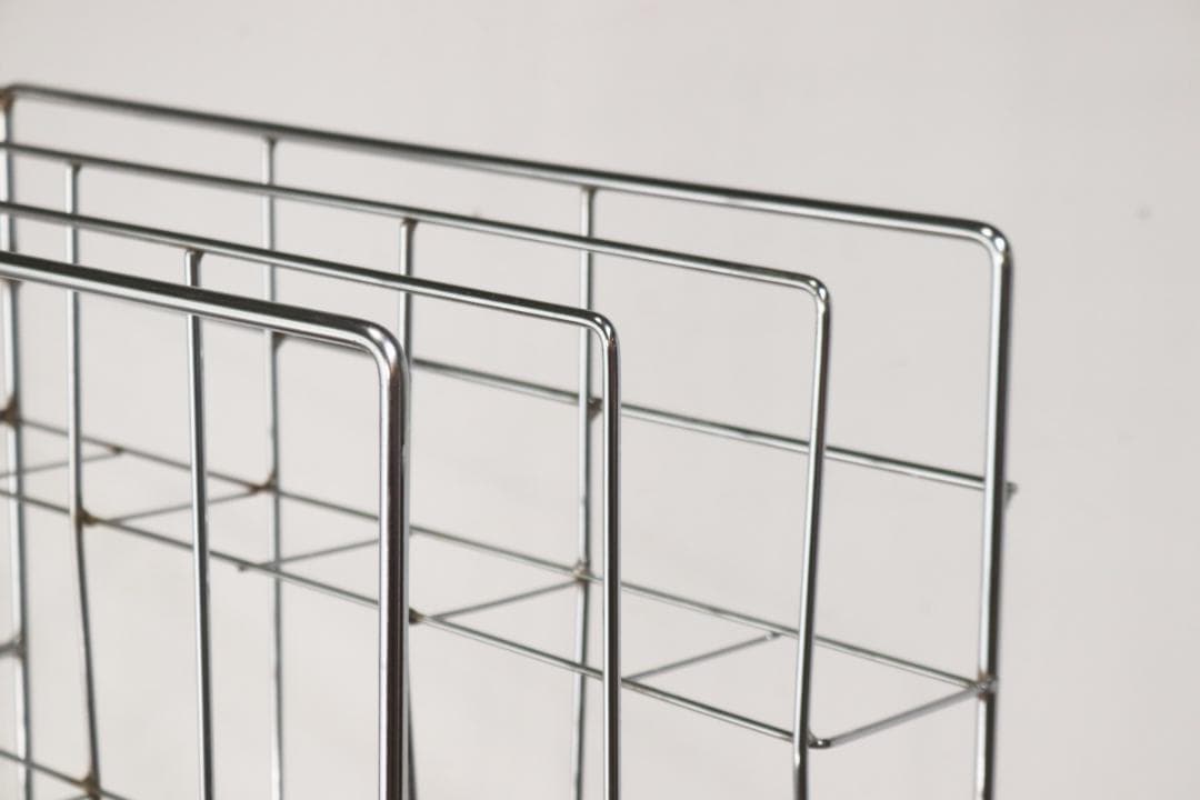 ヴィンテージ ワイヤーラック キャスターワゴン ネットシェルフ ポスター 収納