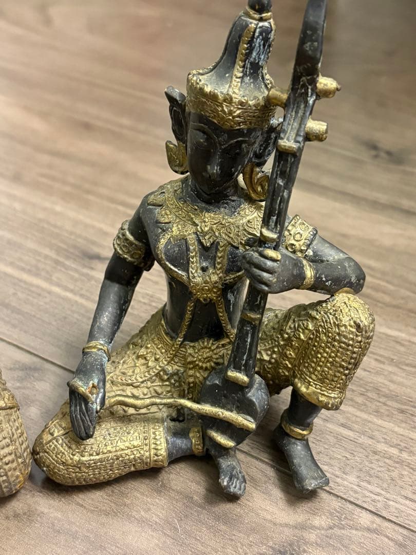 ブロンズ像 チベット密教 仏像美術 細密彫刻仏像 古銅製 金镶嵌