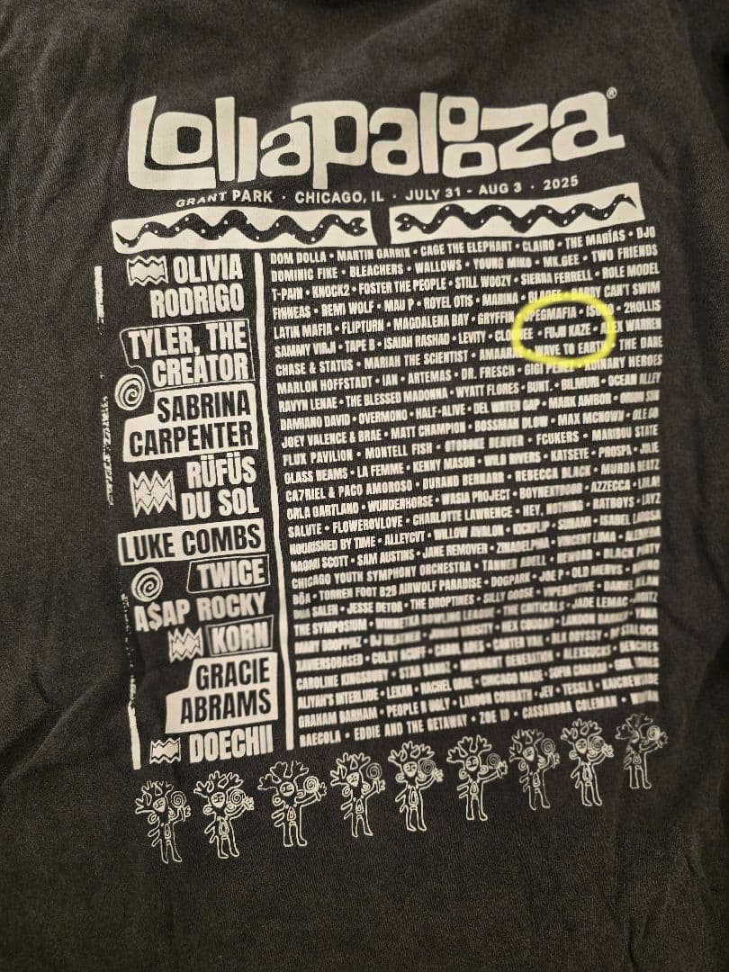 ロラパルーザ　2025 ラインナップT 藤井風