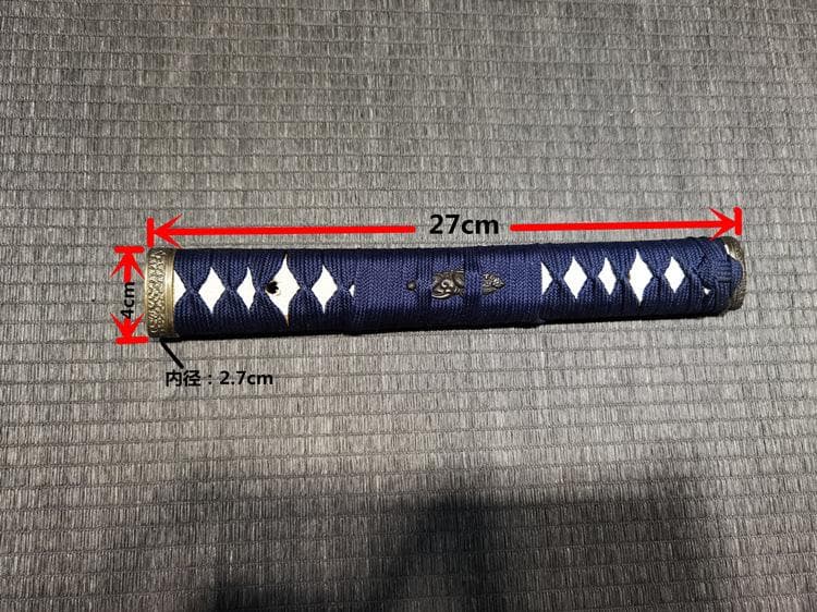 サムライナイフハンドル付属品 模造刀 武士道 武蔵 鑑賞用 一本