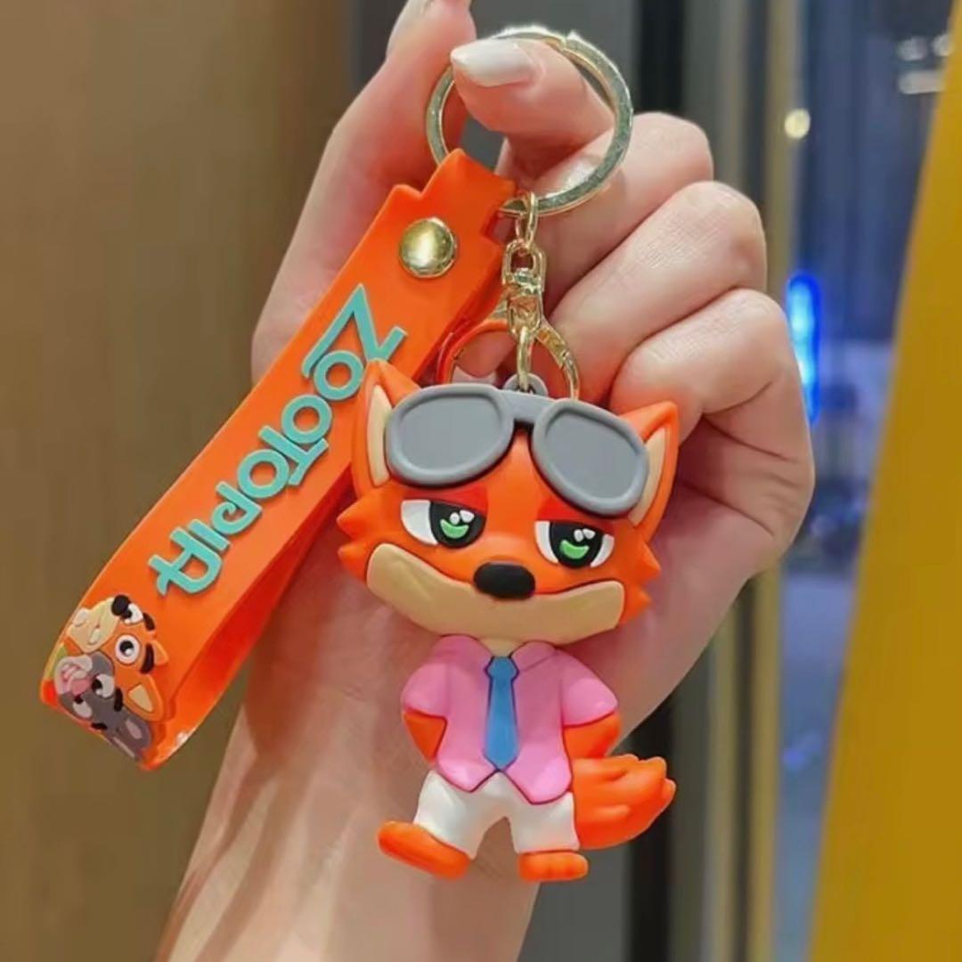 コンプリート6点セット❣️ズートピア ニック・ワイルド キーホルダー ストラップ
