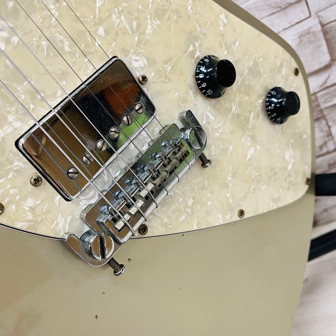 Burny バーニー エレキギター シャチ H-45 シルバー