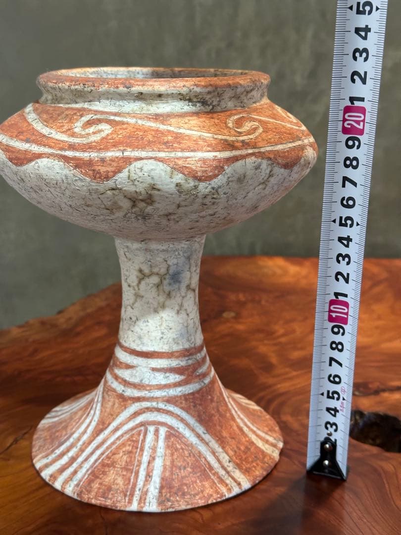 土器骨董　高杯　タイ王国バンチェン遺跡出土品？　最終価格
