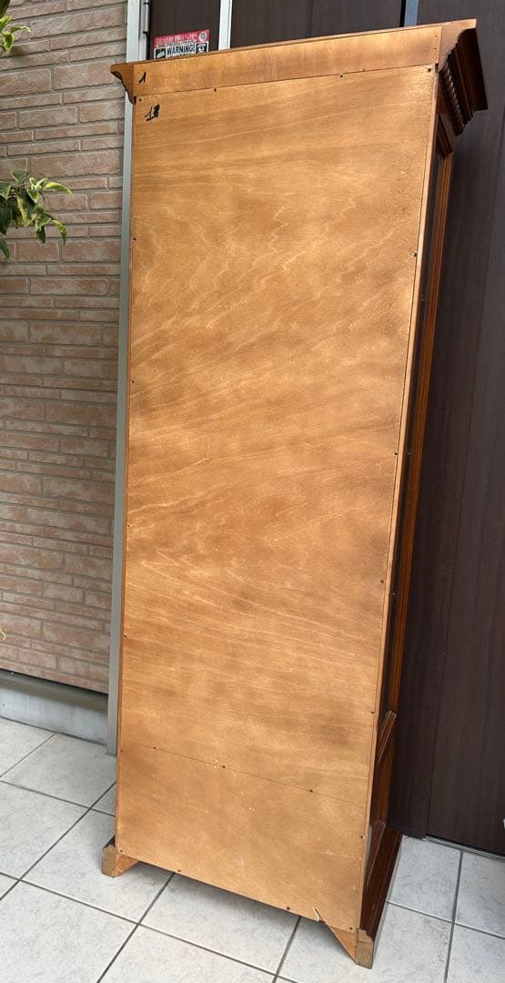 アンティーク　ヴィンテージ　ガラスキャビネット　ディスプレイ　食器棚