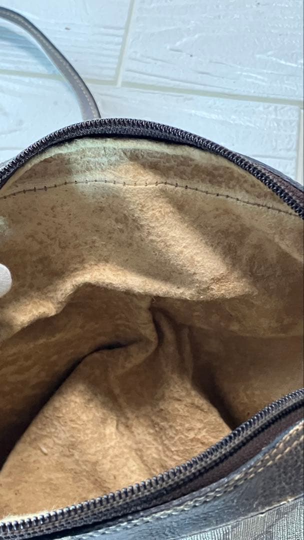 【訳あり】 GUCCIグッチ GG柄ショルダーバッグ ブラウン