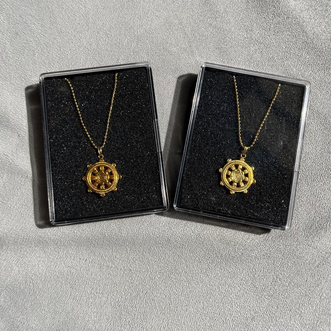 新品　ゴールド 宝輪ネックレス 2 本＆ バンダナ１枚　長渕剛⭐︎お宝グッズ⭐︎