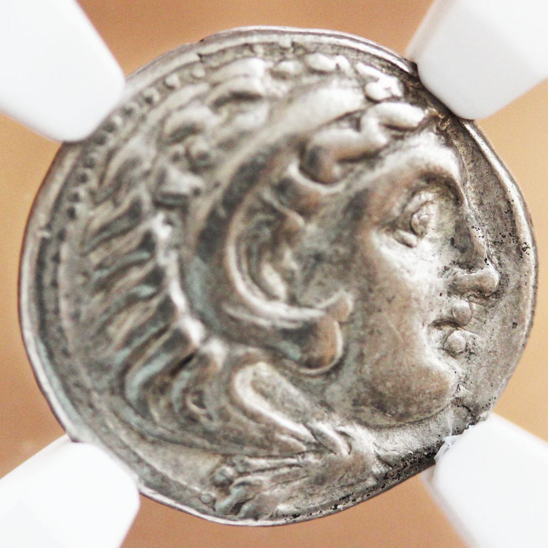 アレクサンドロス3世【VF】 トラキア王国 アレキサンダー大王　ドラクマ銀貨
