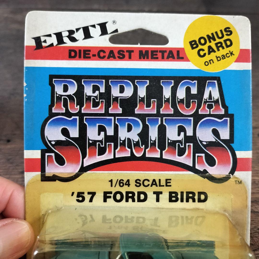ERTL '57フォードTバード当時物 ヴィンテージミニカー1/64 海外物レア