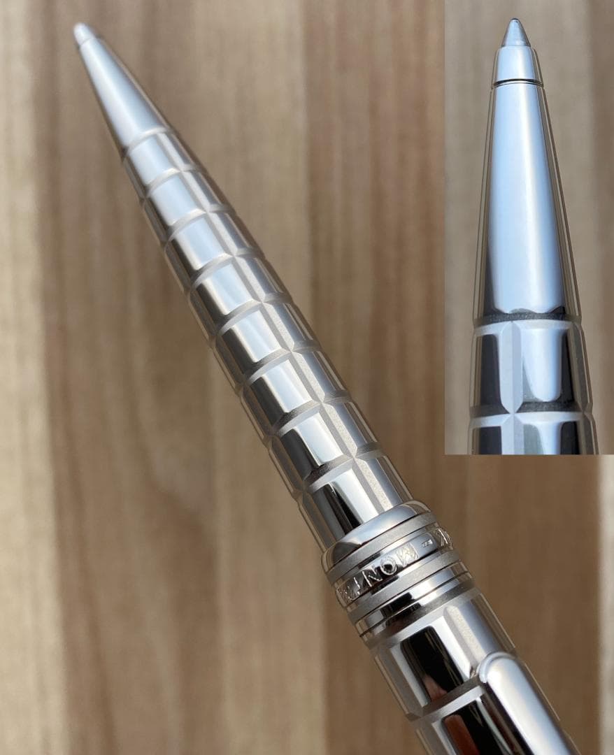 未使用に近い モンブラン ソリテール プラチナプレート ファセット ボールペン