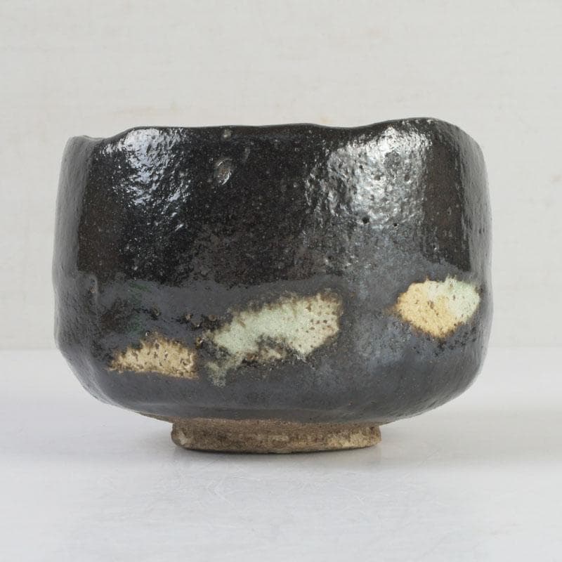 茶道具　楽吉左衛門　五代宗入作　黒楽茶碗　十一代　慶入極め箱　M　9828