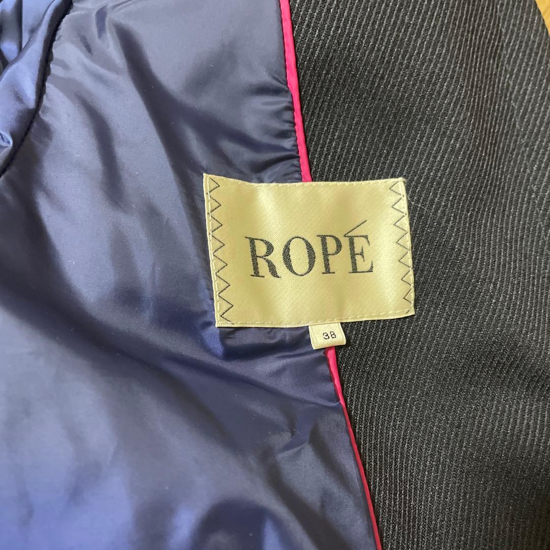 ROPÉ ネイビー ダウン　チェスターコート サイズ38