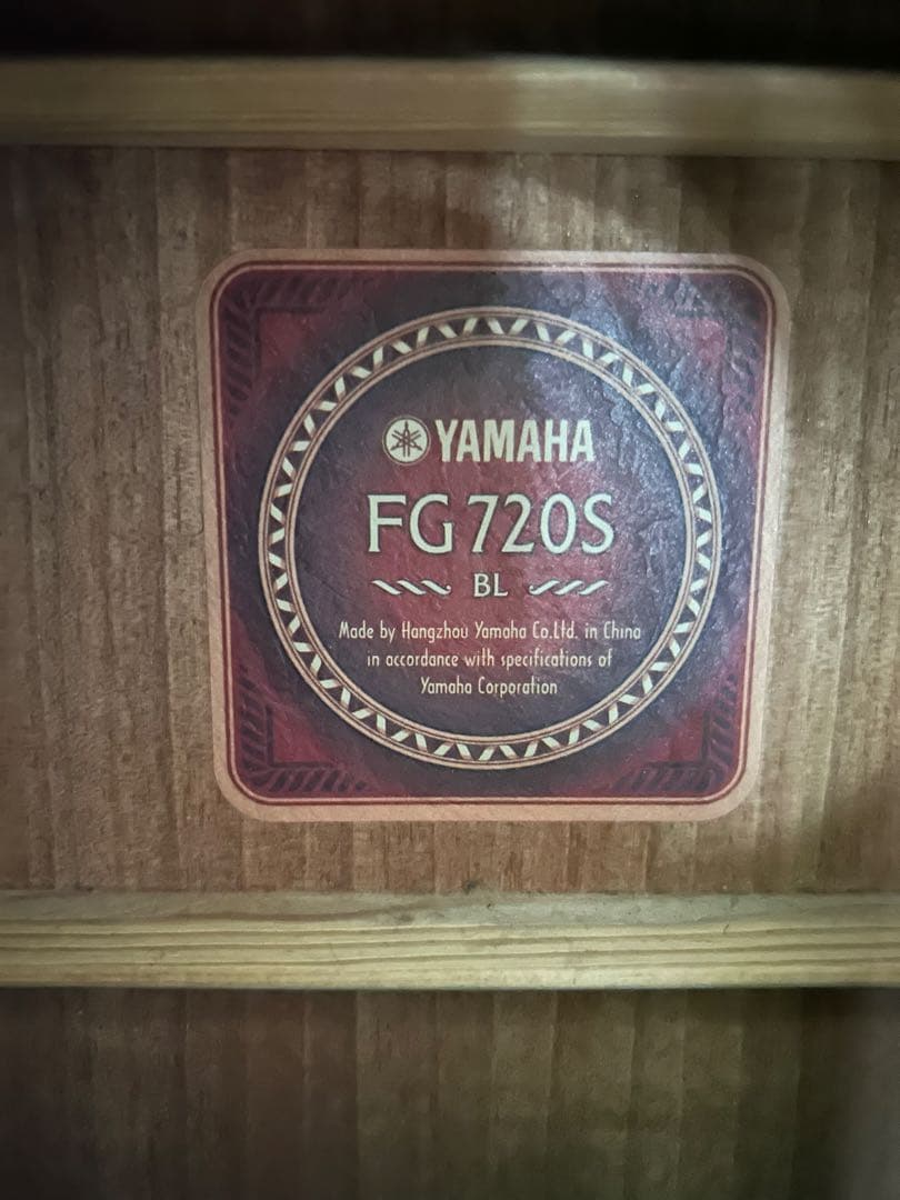 Yamaha FG720S アコースティックギター ブラック ギターケース付き