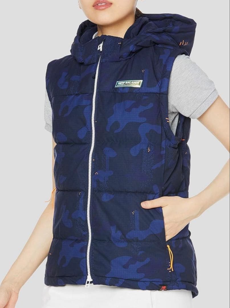 New balance 4way中綿ジャケット フルジップブルゾン カモフラ柄