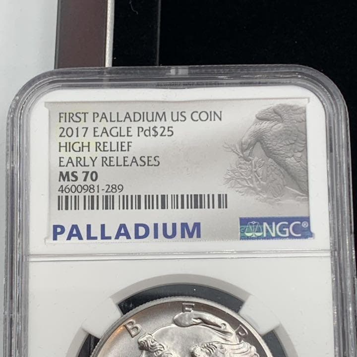 2017　パラジウム イーグル　モダン　NGC MS70ER　　E2