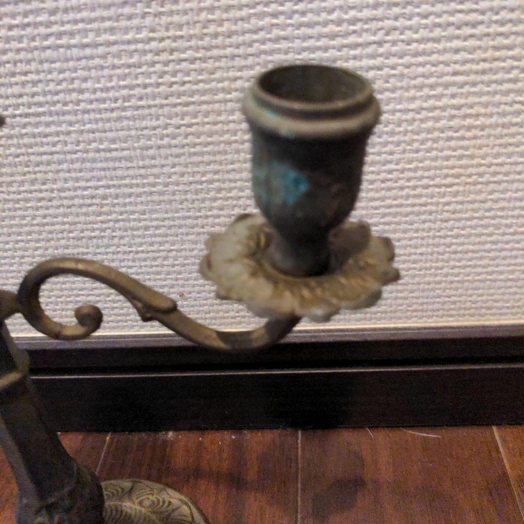 3灯式　フランスキャンドルホルダー　アンティークキャンドルスタンド　　 真鍮