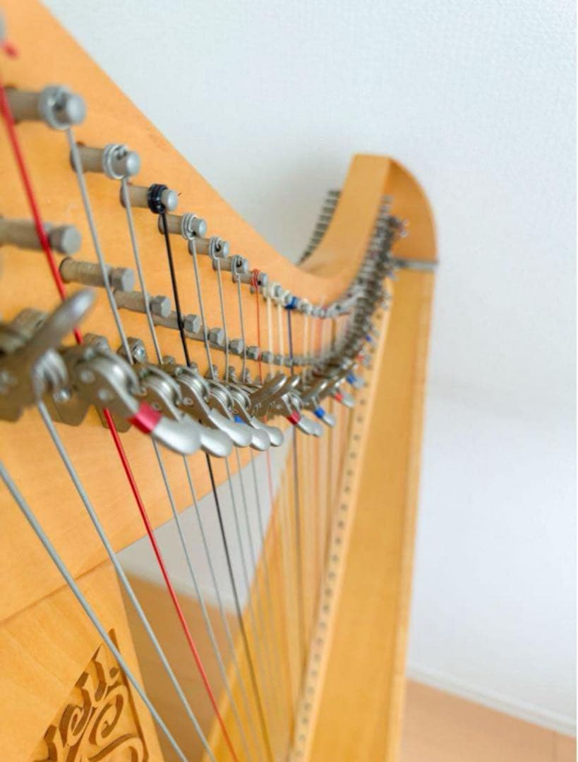 【美品】ハープ スティヴェル アイリッシュ グランド レバーハープ インテリア