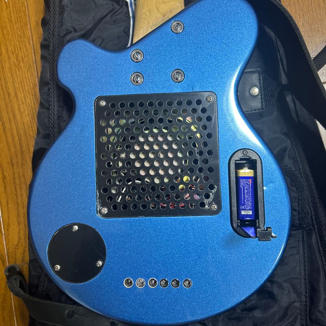 ピグノーズ　pignoseアンプ内蔵エレキギター　ブルーメタリック　楽器店整備品