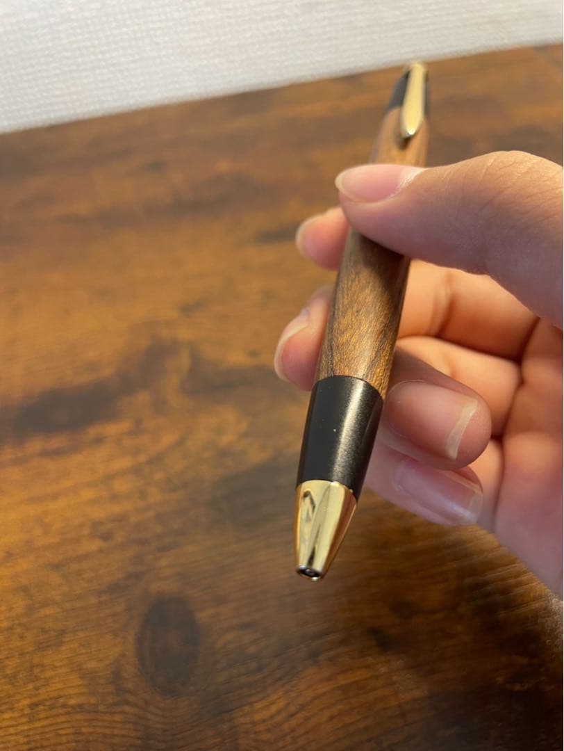 ボナンペン欅シャープペンシル　真鍮金具