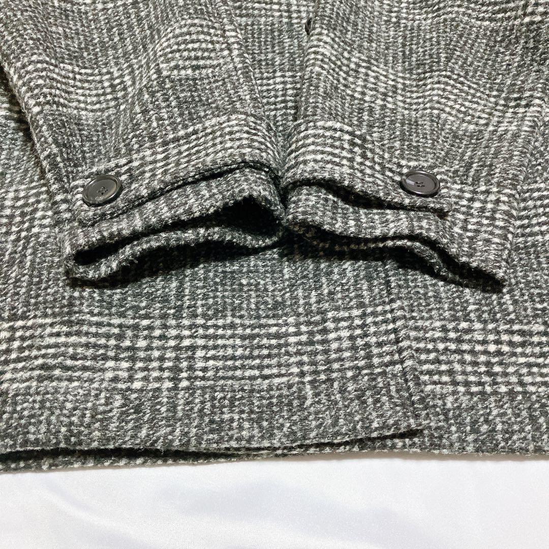 【ゆう】スピックアンドスパン Wスライバーチェックハーフコート 36 S