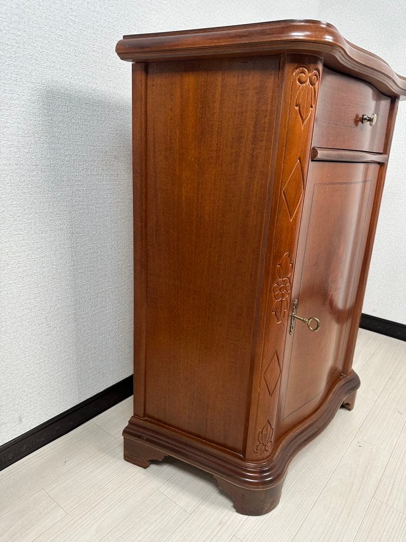 イタリア製 象嵌細工 アンティークスタイル コンソール キャビネット※i4※