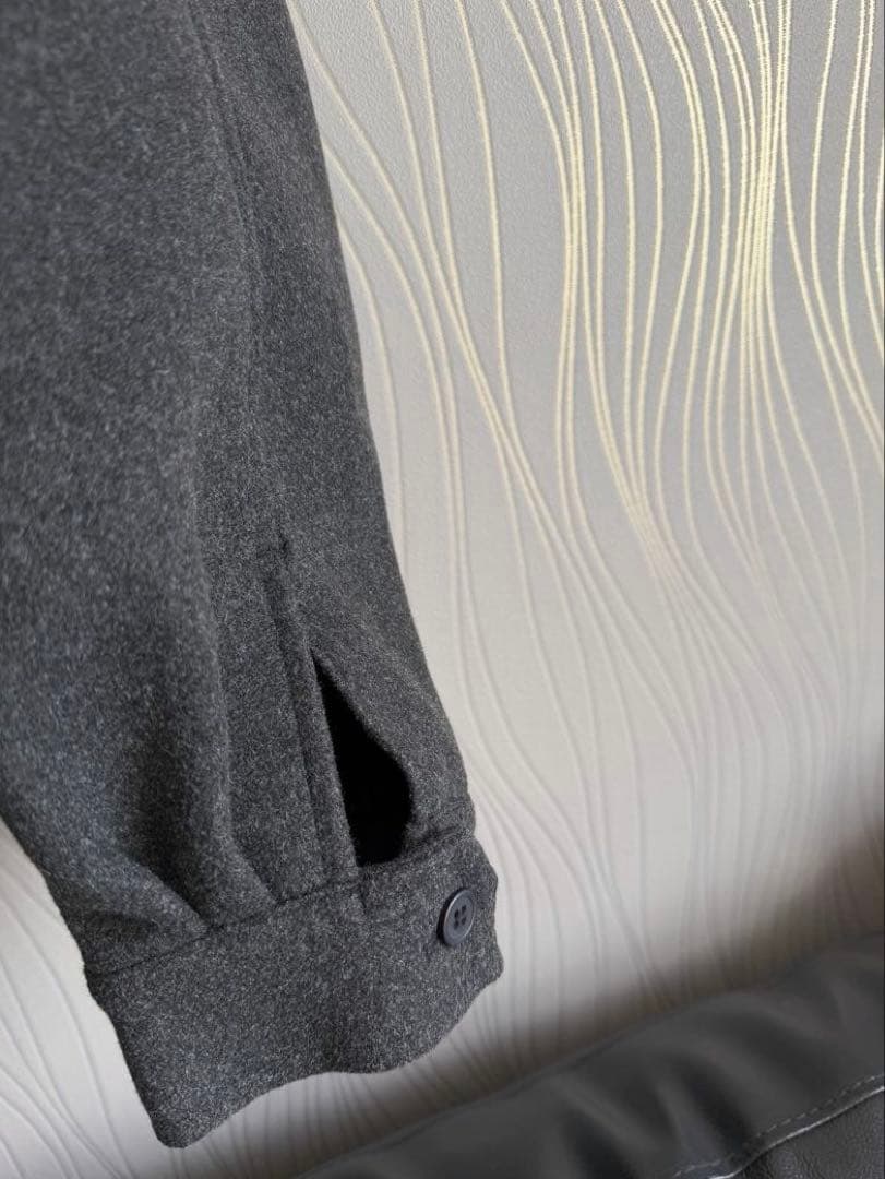 Bleme ダブルジップ メルトンハリントンジャケット チンストラップ付き