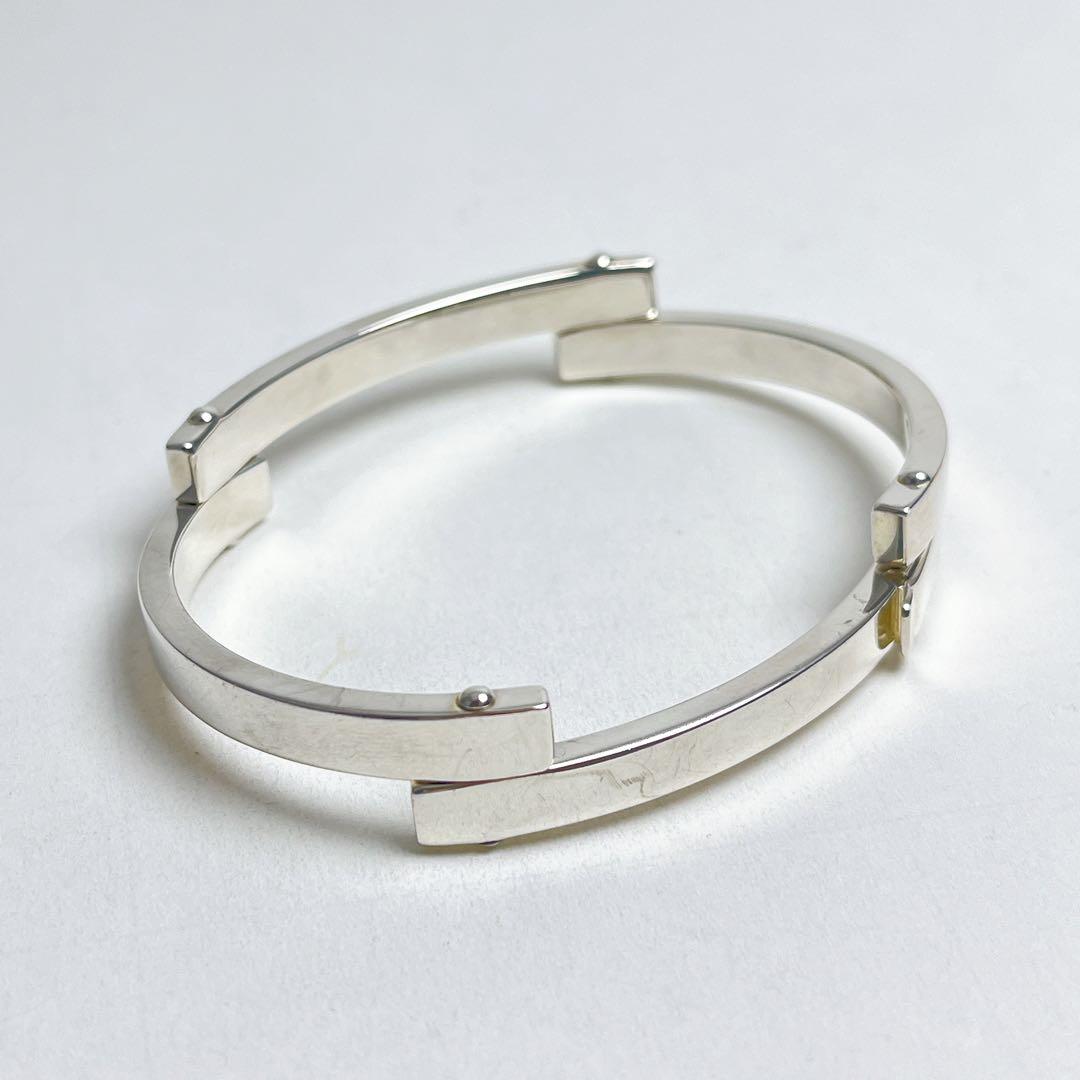 グッチ　バー　リンク　ブレスレット　バングル　925