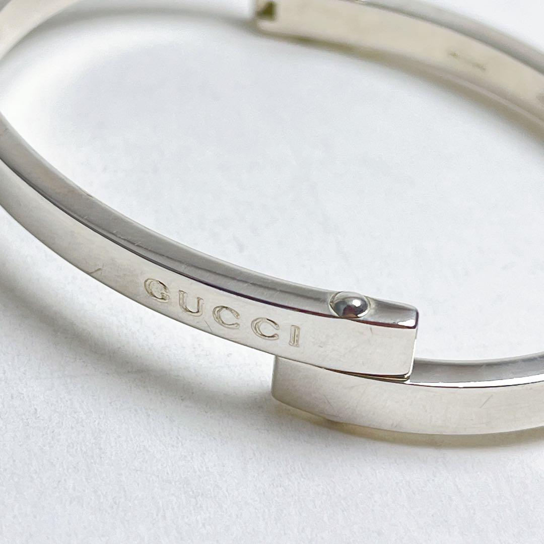 グッチ　バー　リンク　ブレスレット　バングル　925