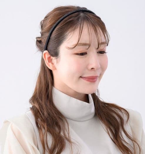 ［新品］COMPLEX BIZ クリスタルメッシュヘアバンド