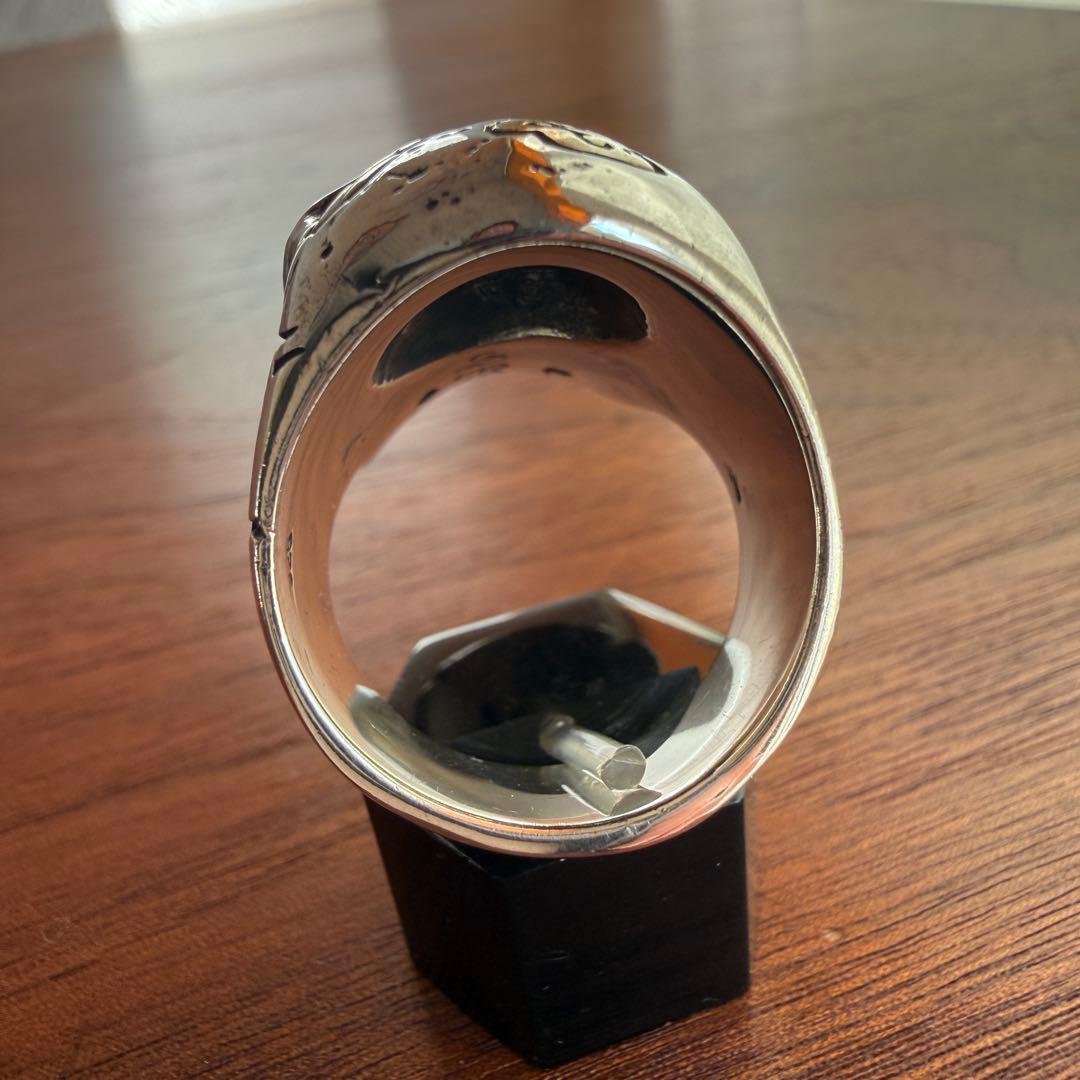 シルバー925無垢【新品】brain muscle 脳筋スカルリング925本物