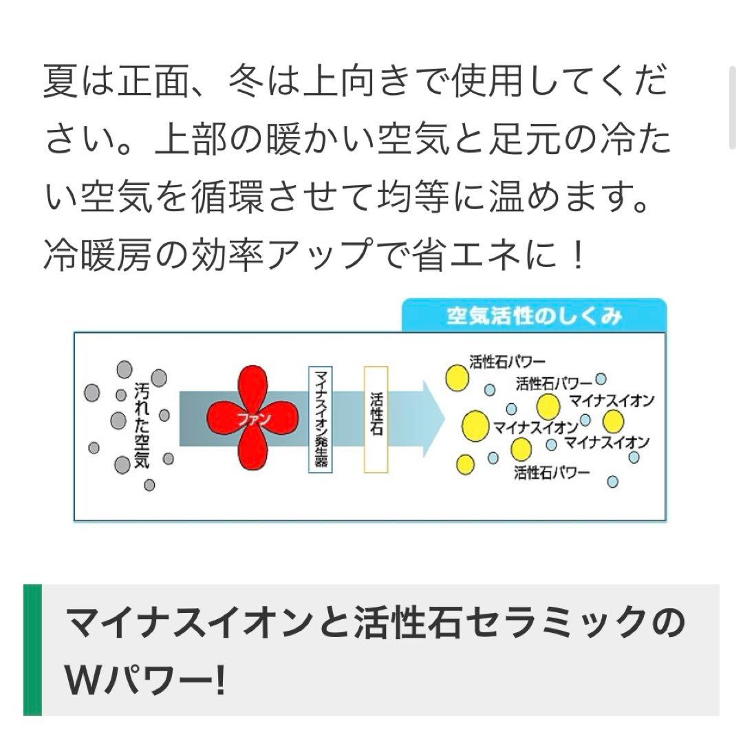 新林の滝 マイナスイオン発生 扇風機 NW-38 取扱説明書・外箱あり