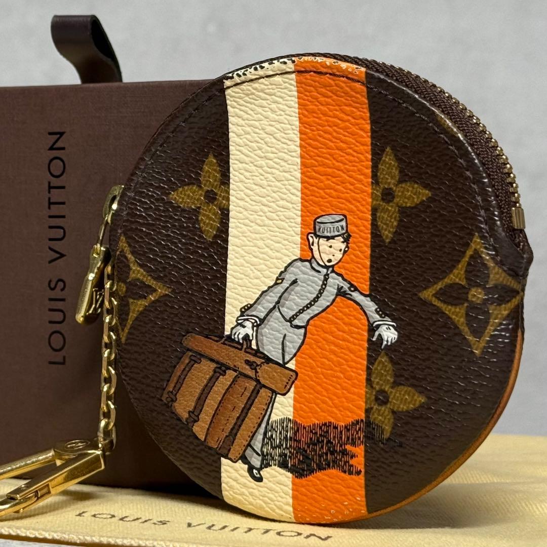 超美品 激レア ルイヴィトン モノグラム グルーム オレンジ ポルトモネロン