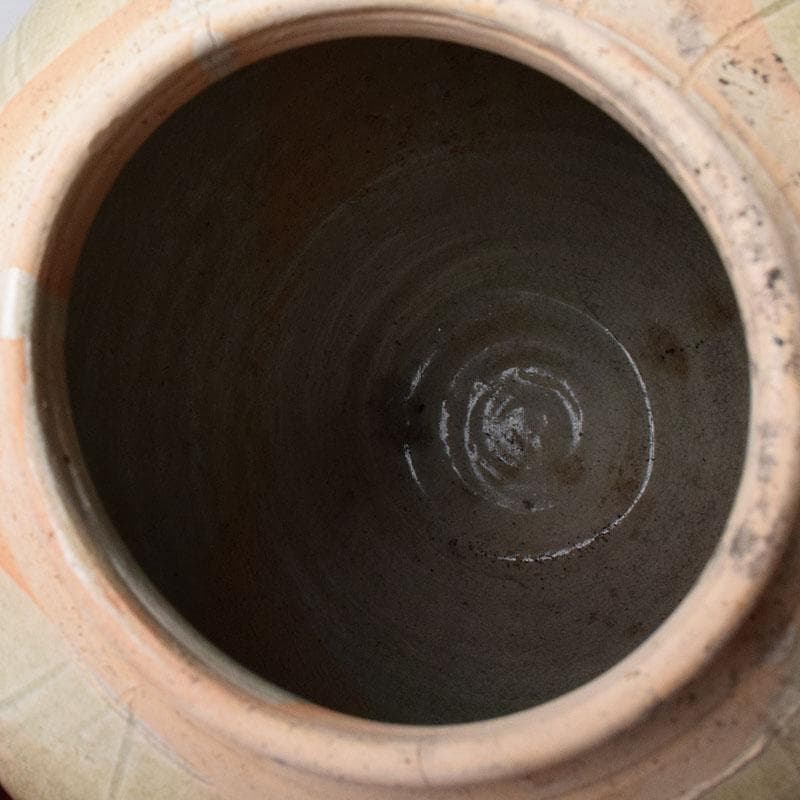 タイ古陶磁　スンコロク　宋胡録　刻線文壷　C　R8477H