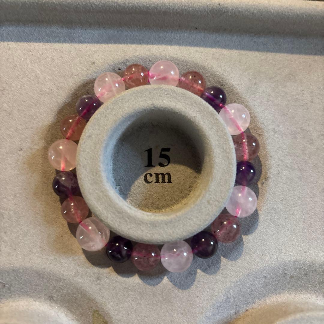 アメジスト、ローズクオーツ、ストロベリークオーツでスーパーセブンたんみたいなの！