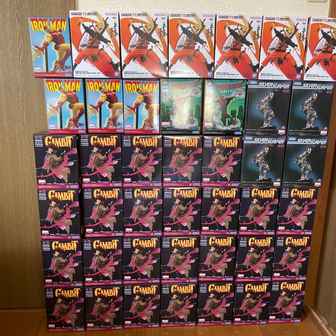 ⑨ ガンビット　アイアンマン シルバーサーファー　スパイダーマン ナルト
