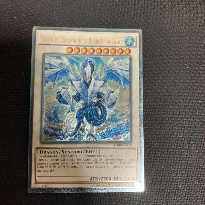 遊戯王 氷結界の龍 トリシューラ レリーフ  フランス版 EU 海外 英語