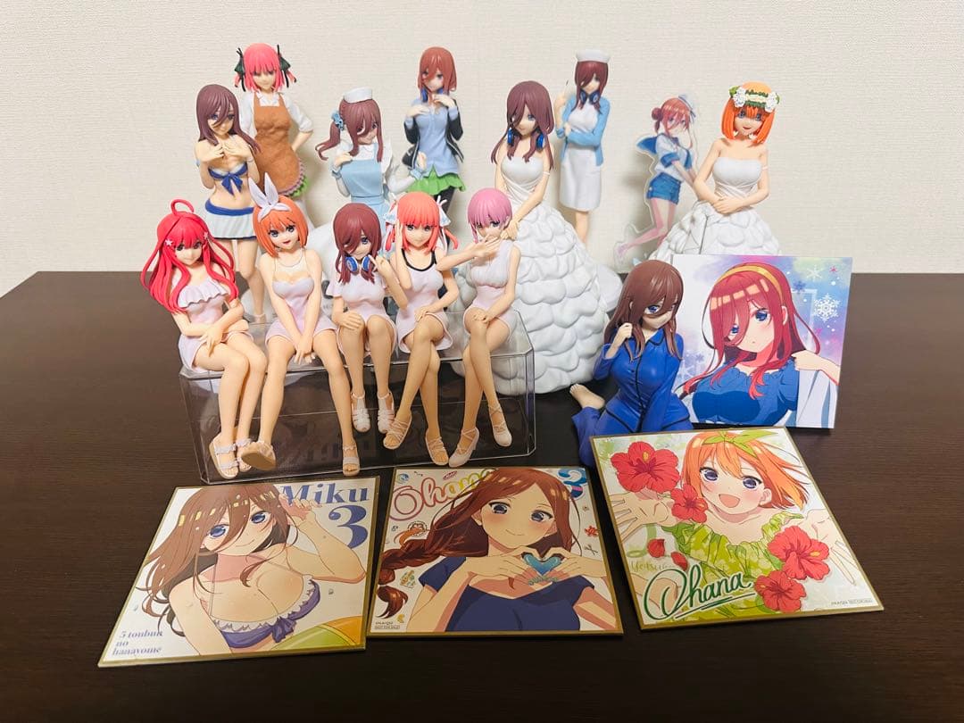 五等分の花嫁 フィギュア色紙セット まとめ売り　箱無し