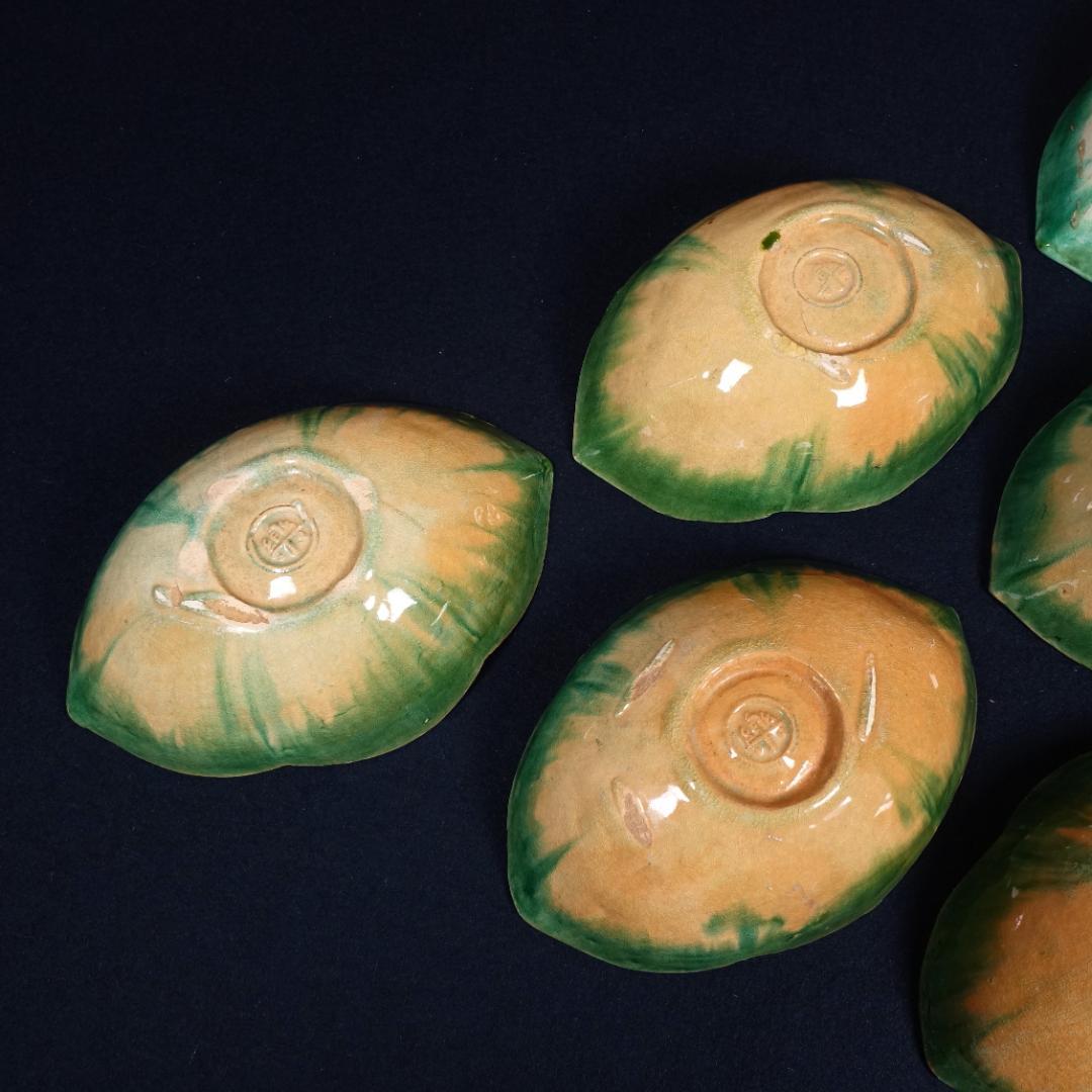 楽焼 舟形皿 向付 6客