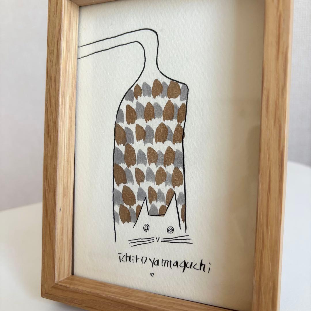 山口一郎　猫　原画