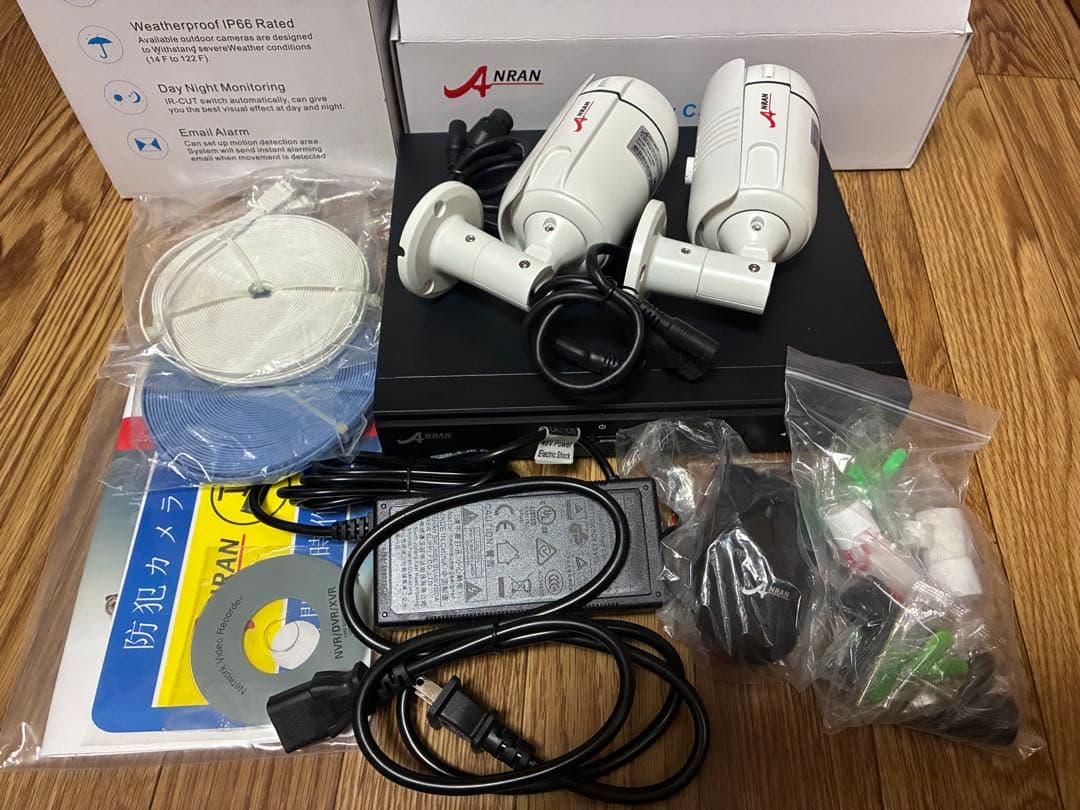 ANRAN防犯カメラPoE型レコーダーセットHDD内蔵1TB