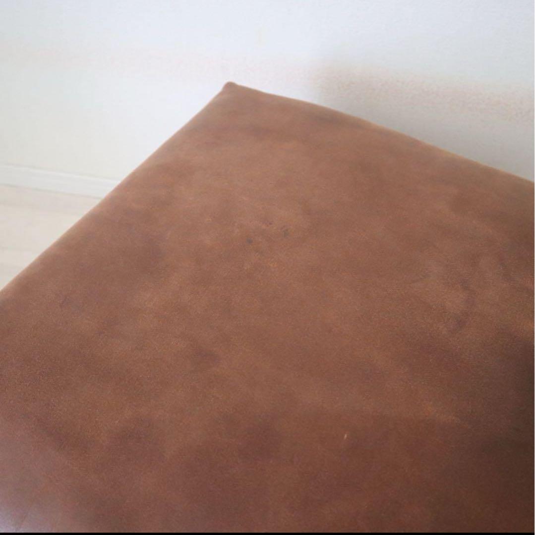 NOWHERE LIKE  ブラウンレザーオットマン