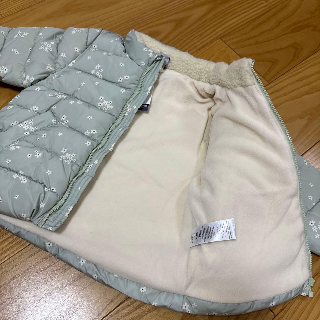 新品未使用⭐︎プチバトー⭐︎花柄中綿入りアウター⭐︎86cm⭐︎