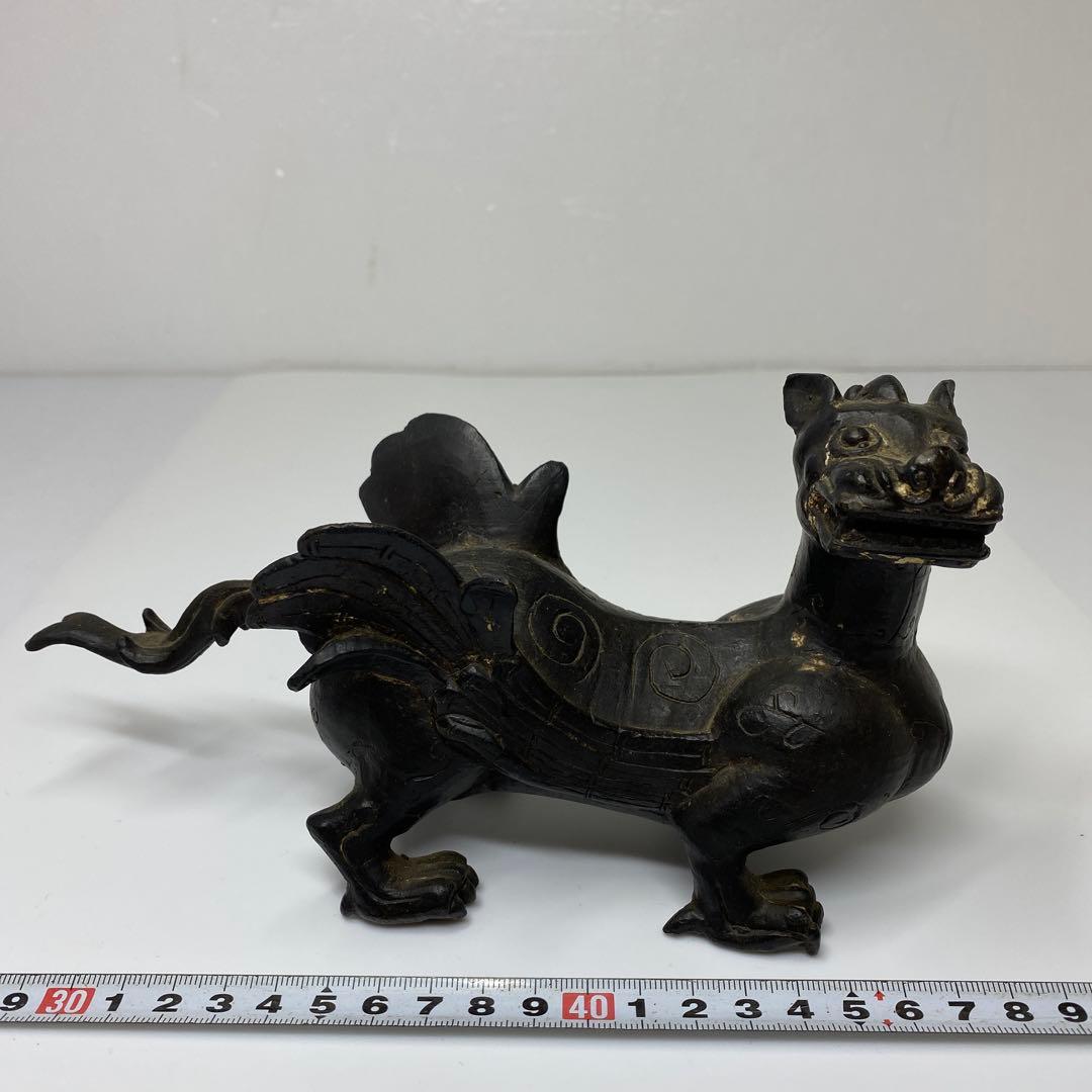 古銅　珍獣置物　831g 20.5㎝　トトオ　東さ7-0708☆2F