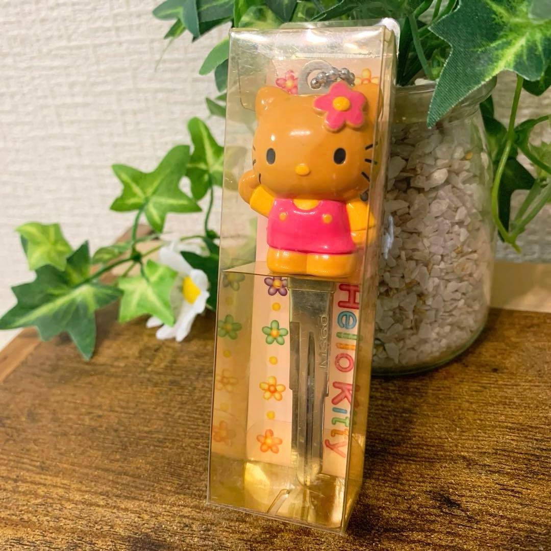 当時物　日焼け　カオハナ　ハローキティ　マスコット　入手困難　ボールチェーン