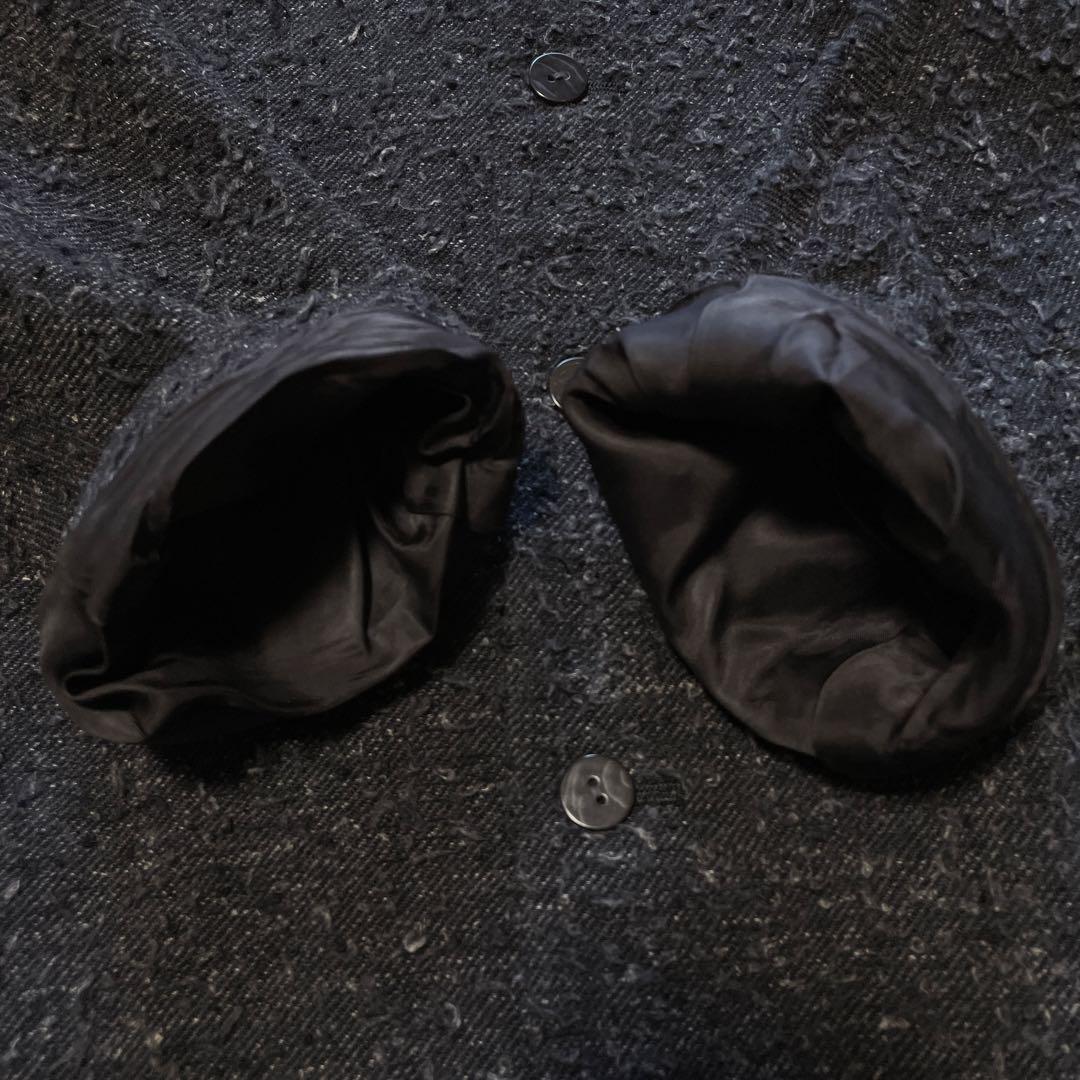 美品//ヨーガンレール ツイード ウールリネン チェスターコート 2WAYＬ