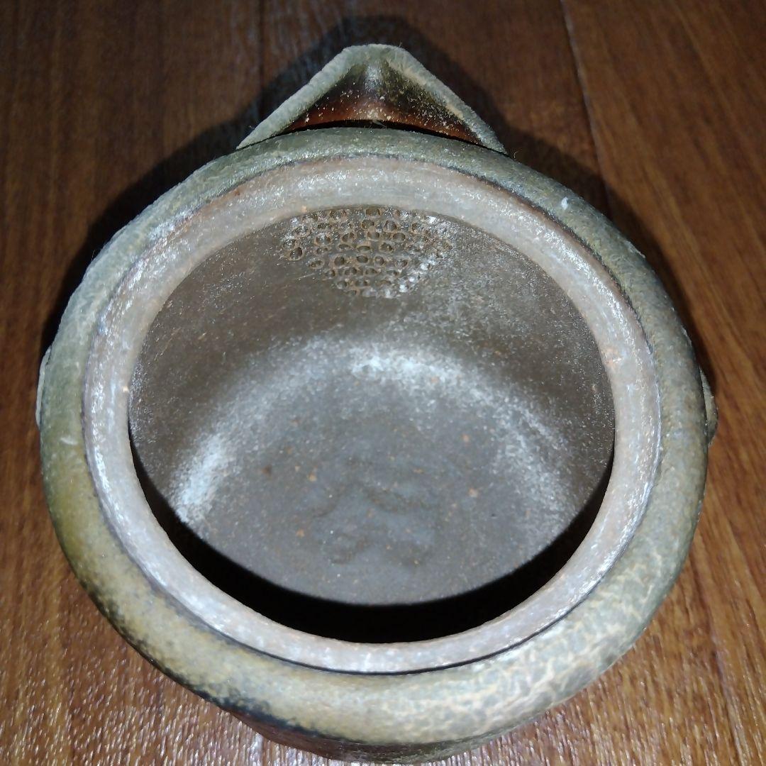 宝瓶 備前陶苑 陶器製 松の実 急須 木箱付き 共箱付き 松ぼっくり 備前焼