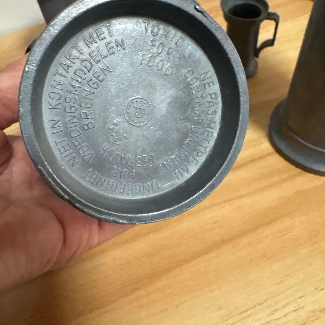 フランス　ピューター製　計量カップ