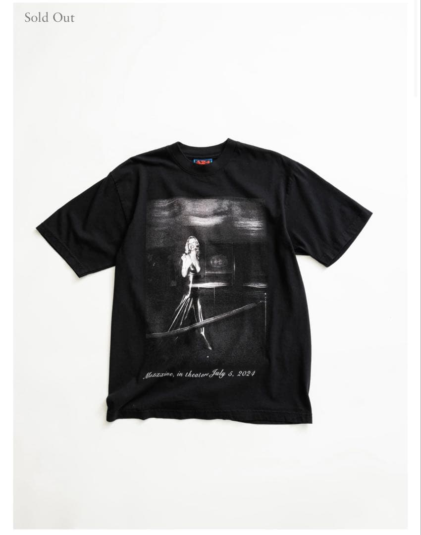 A24 Maxxxine オンラインセラミックス ブラック Tシャツ Lサイズ