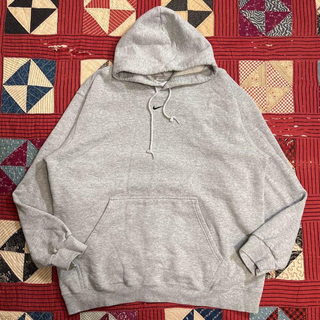名作 90s〜 Nike センタースウォッシュ パーカー XL グレー